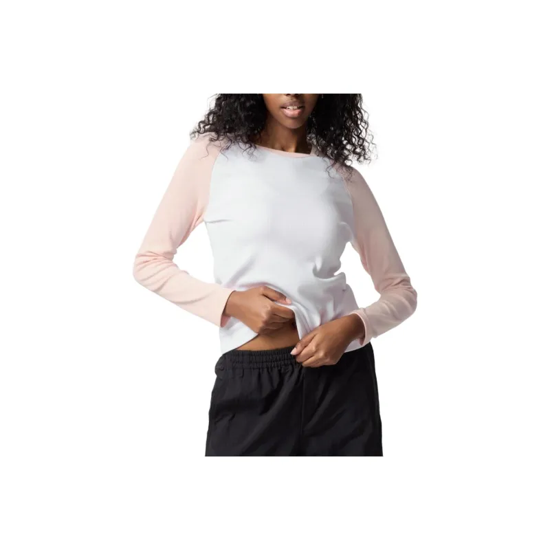 UNIQLO Raglan Sleeve T Shirt Women's Pastel Pink-0