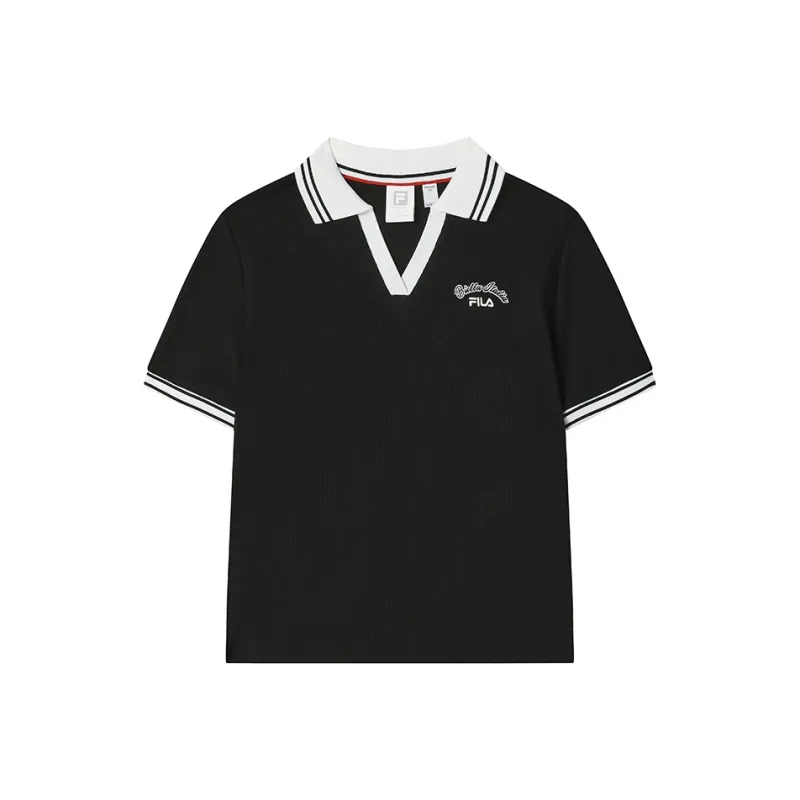 FILA TENNIS Polo Shirt Women's Jet Black BK-0
