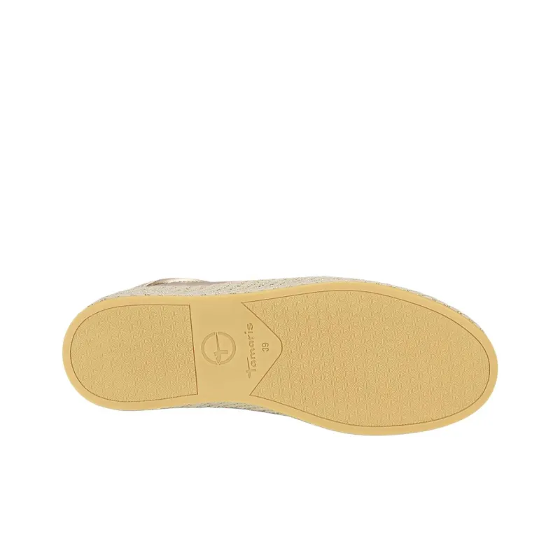 Tamaris Low Top Skateboard Shoes Women's Gold-6
