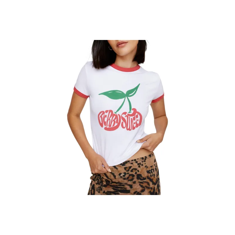 NASTY GAL T-Shirt Women's White-0