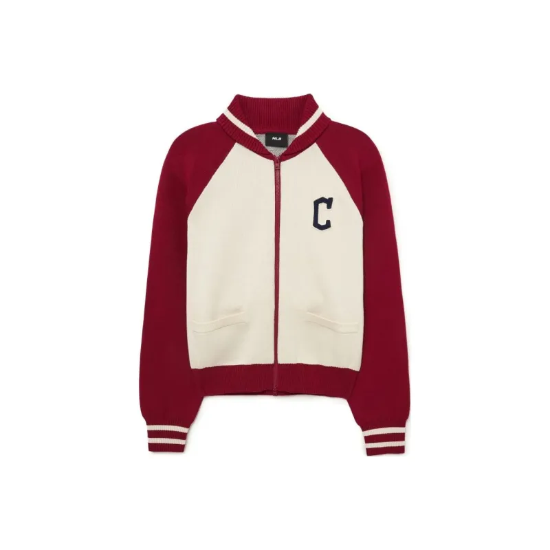 MLB Varsity Cardigan Cleveland Guardians Knitwear Women's Multicolor-0