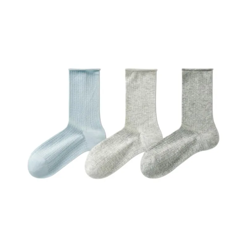 Temooues Mid Calf Socks Women's Combo Set-7