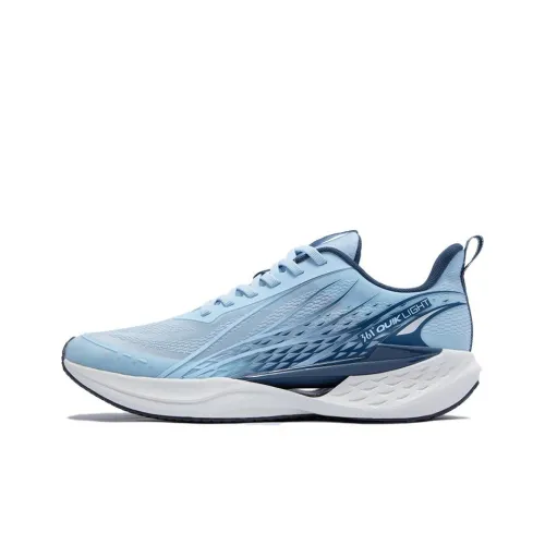 361° Anti Slip Wear Resistant Low Top Casual Running Shoes Men's Blue White