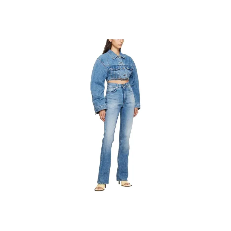Jacquemus Jackets Coats Women's Light Blue-0