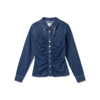 GUESS Shirt Women's ESDK Denim Blue