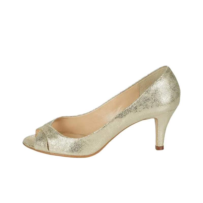 JONAK Slim Heel High Heels Women's Gold-1