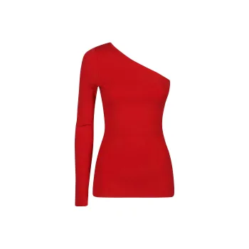 Victoria Beckham One Shoulder Knitted Top