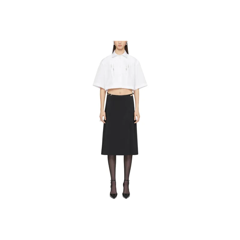 Givenchy Embellished Cropped Shirt-0