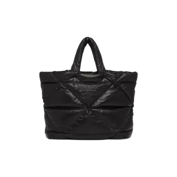 PRADA Soft Sheep Leather Tote Bag Shopping Bag Handbag Regular Men's Black