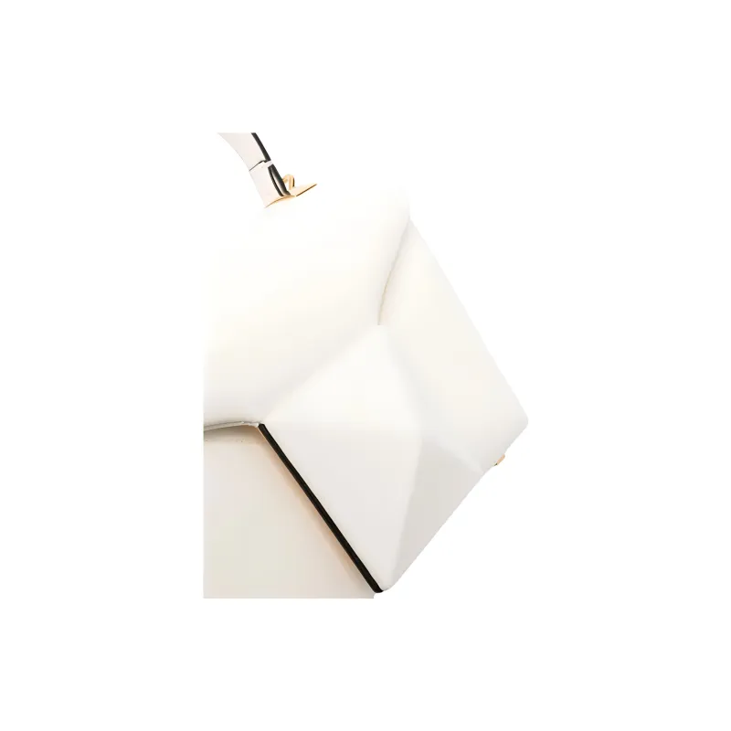 Valentino Calfskin Shoulder Bag, Crossbody Bag, Handbag Women's Cream-3