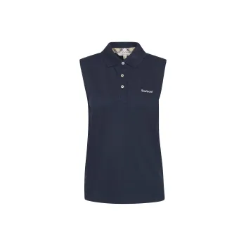 BARBOUR SS25 Polo Shirt Women's Marine Blue