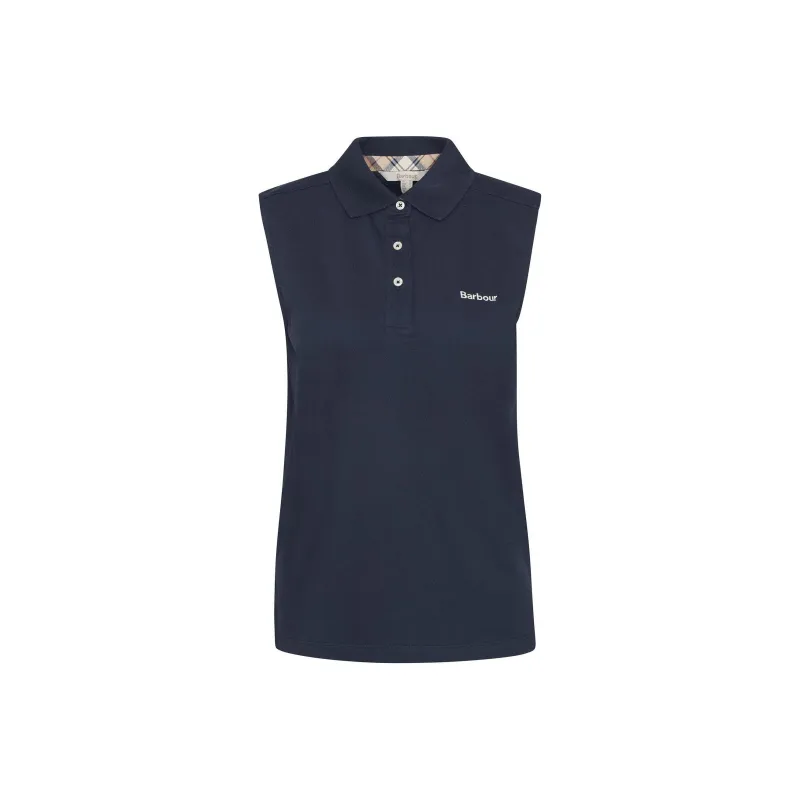 BARBOUR SS25 Polo Shirt Women's Marine Blue-0