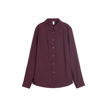 Lucybaily Shirt Women's Peter Pan Collar