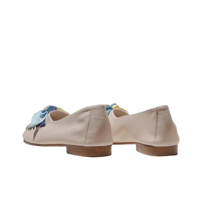 Hereu JULIOL FOULARD Casual Single Shoes Women's White-2