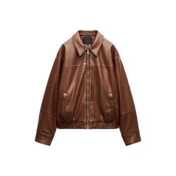 ZARA Jackets Coats Women's Leather Color