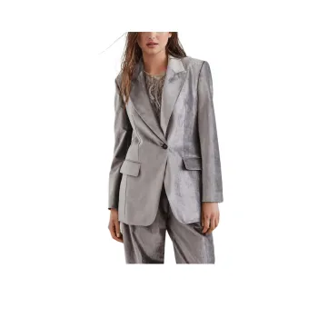 Brunello Cucinelli Single-Breasted Long Sleeved Blazer