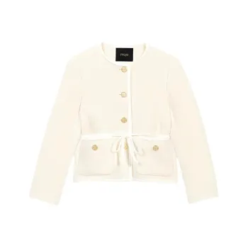 Maje Belted Tweed Jacket