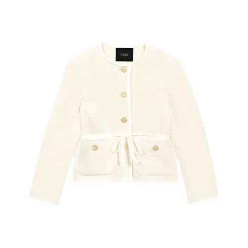 Maje Belted Tweed Jacket