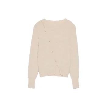 Jacquemus La Pau Cut Out Long Sleeved Cardigan