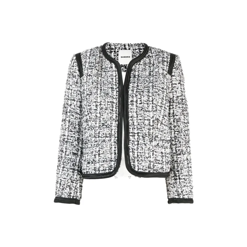 Sandro Jackets Women's Black/White-0