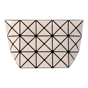 ISSEY MIYAKE Prism Polyester Makeup Bag, Clutch Women's Coffee