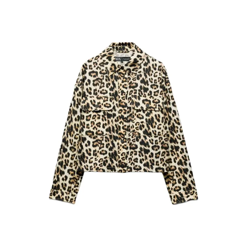 ZARA Jackets & Coats Women's Leopard Print-0