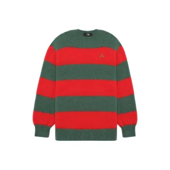 LI-NING 1990 Classic Collection Knitwear Women's Spruce Green Christmas Red