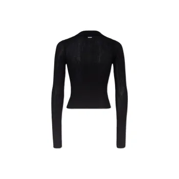 DSQUARED 2 Ribbed Knit Long Sleeved Cardigan