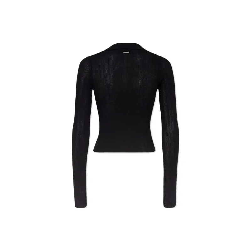 DSQUARED 2 Ribbed Knit Long Sleeved Cardigan-0