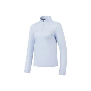 QIAODAN T Shirt Women's Lightweight Transparent Blue