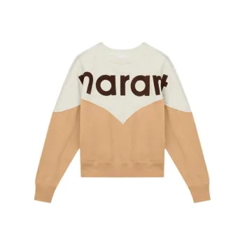 ISABEL MARANT ETOILE Houston Logo Printed Crewneck Sweatshirt