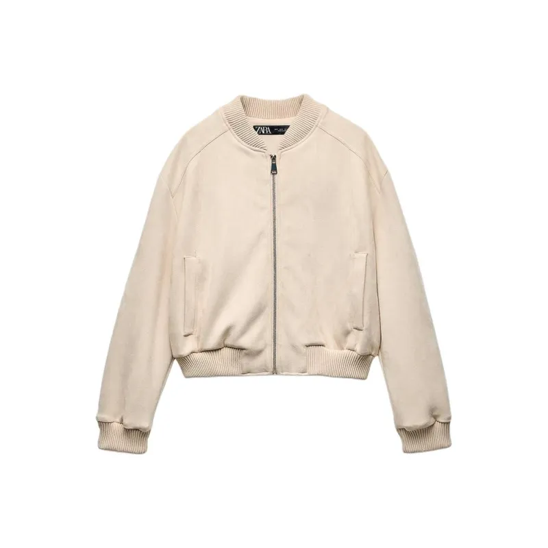 ZARA Jackets Coats Women's White-0