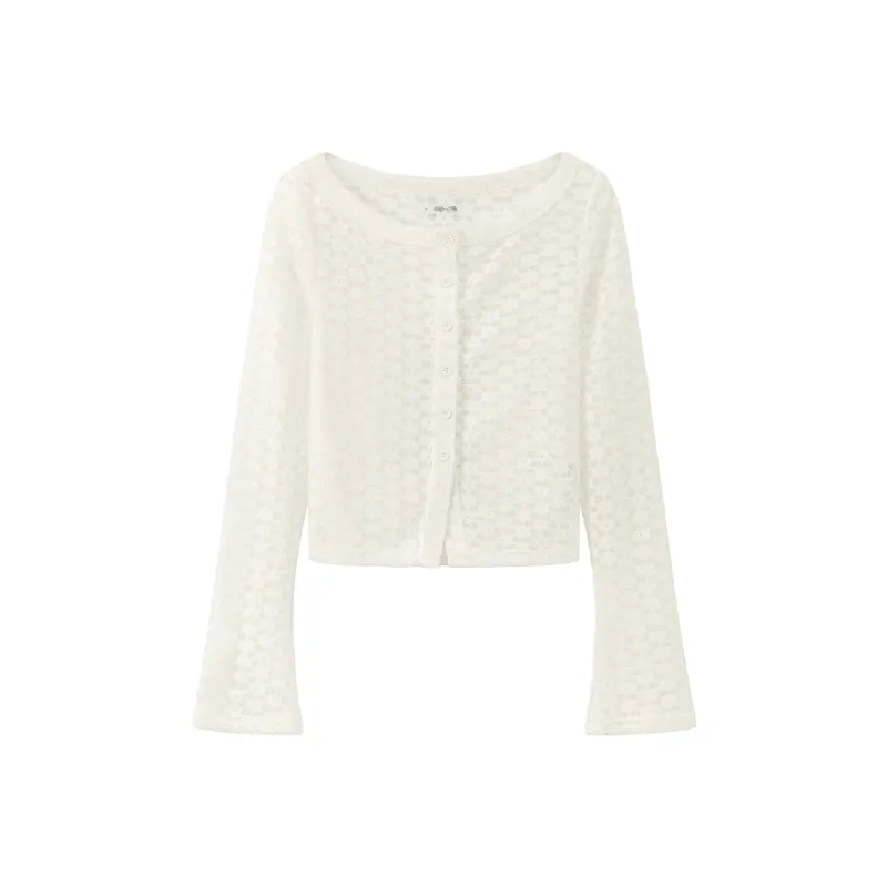 CHUU Chiffon Shirt Women's White-0
