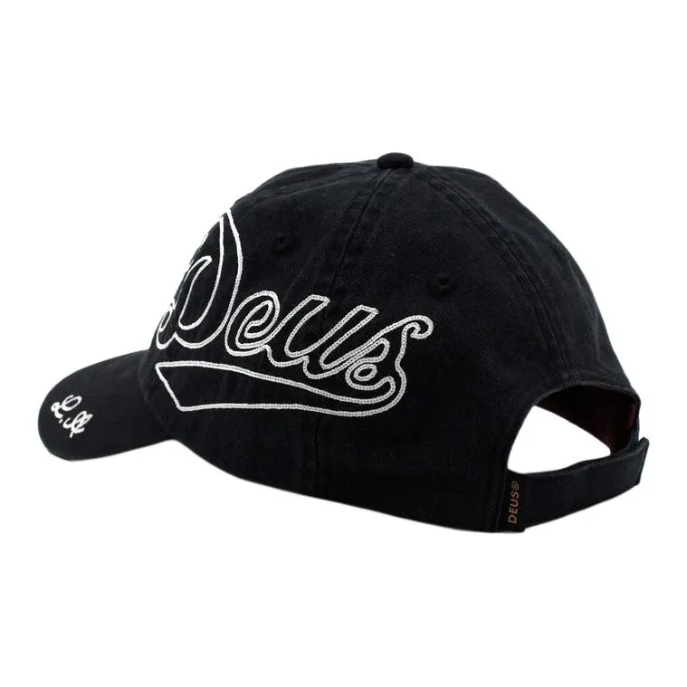 Deus Ex Machina Cotton Baseball Caps Unisex Black-1