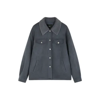 Mo Han Yi Mei Jackets Coats Women's Gray Blue