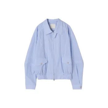 ULD Jackets Coats Unisex Blue White Stripes