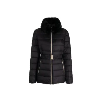 MICHAEL KORS Faux fur Collar Quilted Jacket