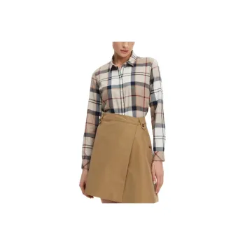 BARBOUR Check Patterned Sleeved Shirt