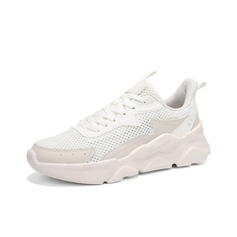 361° Cushioning, Breathable, Lightweight Low Top Casual Shoes Women's Feather White Oat Milk-2