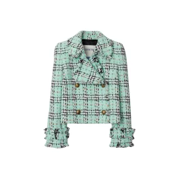 Burberry Jackets & Coats Women's Aqua Green