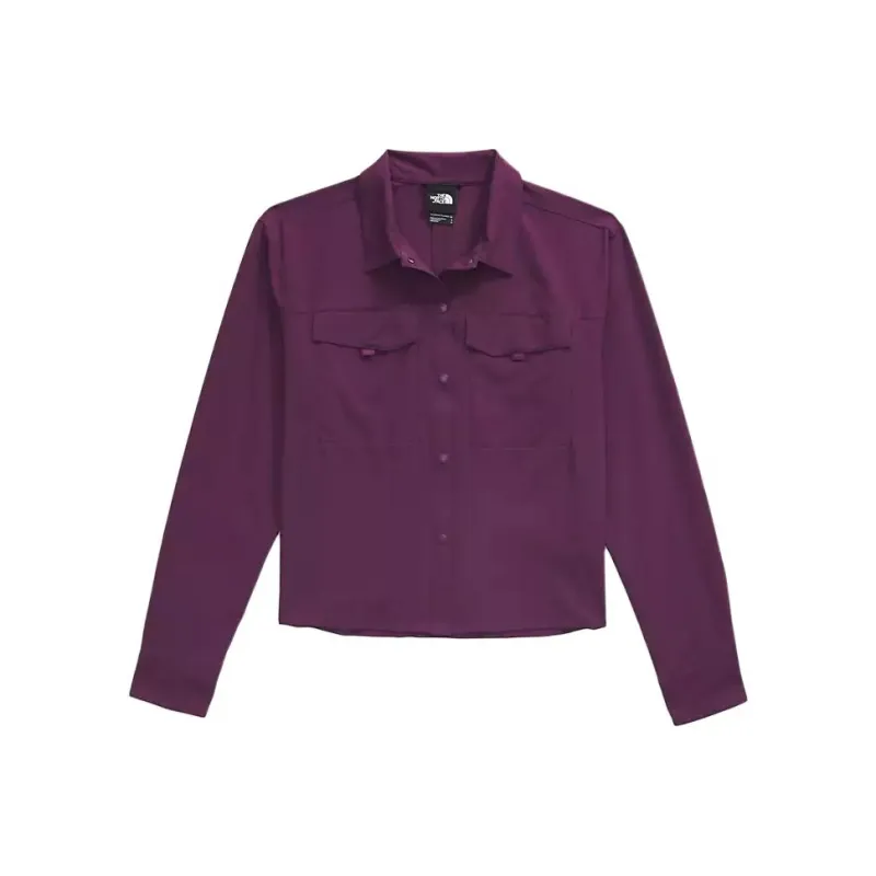 THE NORTH FACE Shirt Women's Black/Curry Purple-0