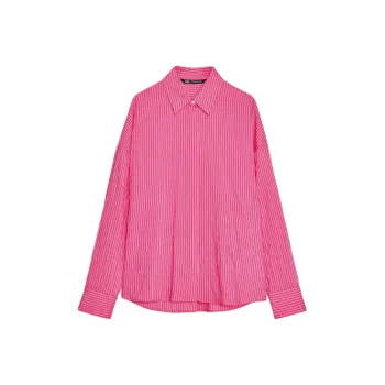 ZARA Shirt Women's Dark Purple Red