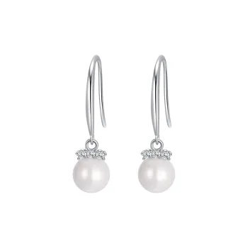 Lao Feng Xiang Pearl Earrings Women's