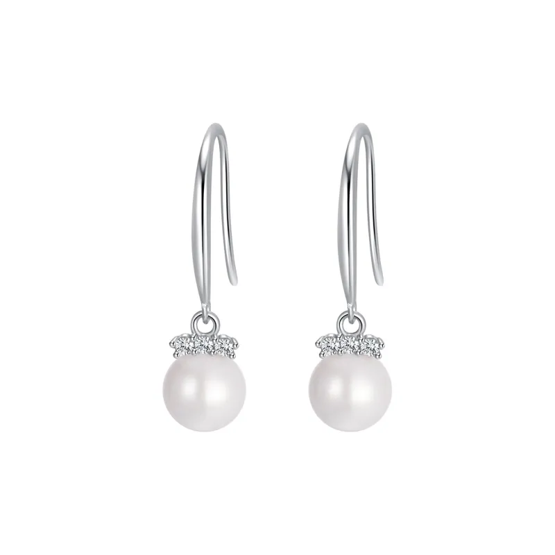 Lao Feng Xiang Pearl Earrings Women's-0