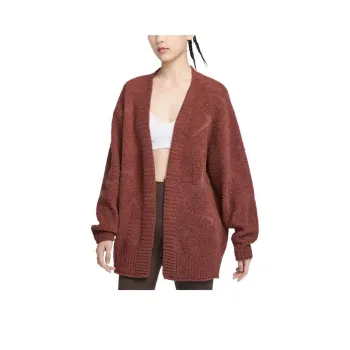 Nike Sportswear Phoenix Cozy Bouclé Knitwear Women's Red Brown