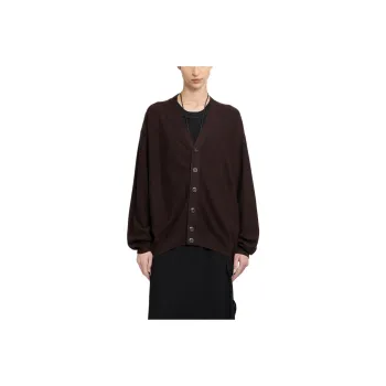 Lemaire Relaxed Twisted Cardigan 'Pecan Brown'