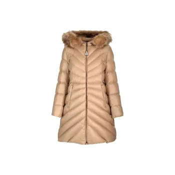 Moncler Chandre Zip-Up Long Puffer Coat