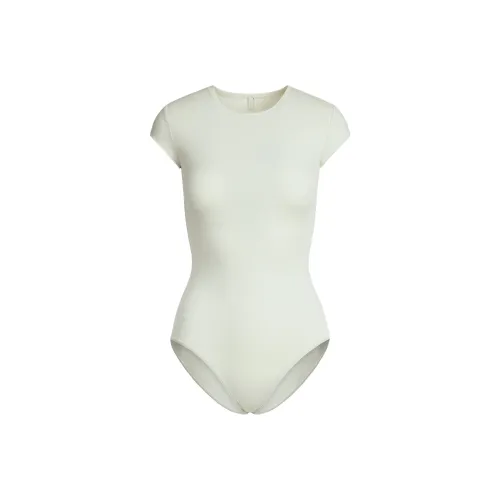 SKIMS SS25 COTTON JERSEY T SHIRT BRIEF BODYSUIT Bodysuits Women's SPEARMINT/Lemon Balm