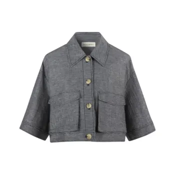 III VIVINIKO Jackets Coats Women's Print Black Gray
