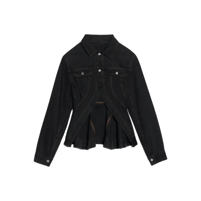 Jacquemus La Veste De Nimes Caraco Jacket Light Blue/Tabac-0